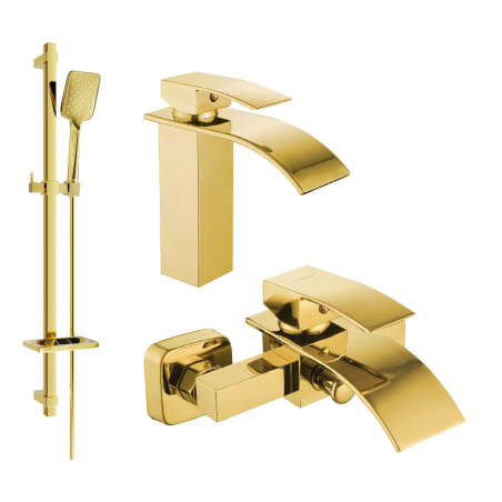Mexen Aries DQ62 vaňový set, zlatý - 744803DQ62-50