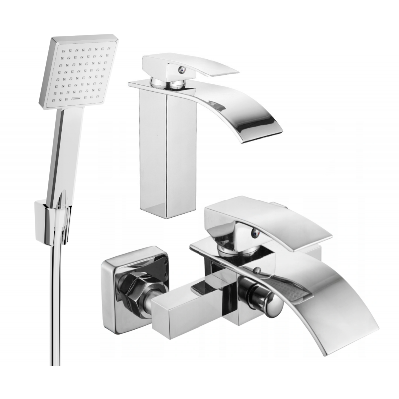 Mexen Aries R45 vaňový set, chróm - 744803R45-00