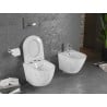 Mexen Lena WC misa Rimless s pomaly zatvárajúcim sa tenkým sedadlom, duroplast, biely kameň - 30224093