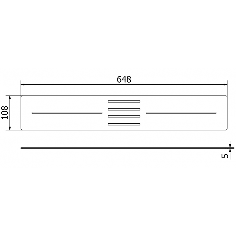 Mexen Toro maskovacia lišta pre sprchovú vaničku 130-160 cm, čierna - 43920070