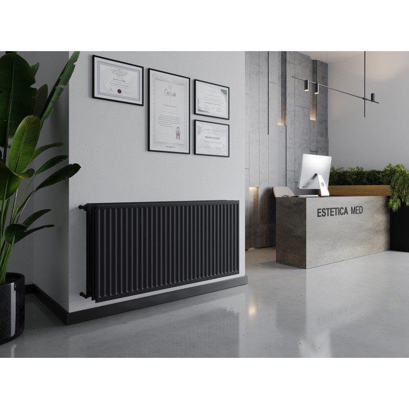 Mexen CH30 Hygienický doskový radiátor 300 x 400 mm, bočné pripojenie, 349 W, antracit - W430H-030-040-66