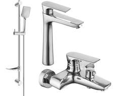 Mexen Axel DF62 vaňová súprava, chróm - 73813DF62-00