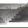 Mexen Kioto voľne stojaca sprchová zástena 160 x 200 cm, čierny vzor 8 mm, ružové zlato - 800-160-002-60-77