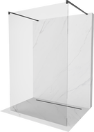 Mexen Kioto voľne stojaca sprchová zástena 180 x 200 cm, transparent 8 mm, čierna - 800-180-002-70-00