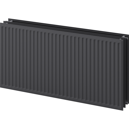 Mexen CH30 Hygienický radiátor plechový 400 x 1000 mm, bočné pripojenie, 1096 W, antracit - W430H-040-100-66