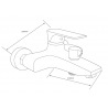 Mexen Axel R72 vaňový set, chróm - 73813R72-00