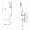 Mexen Axel R72 vaňový set, chróm - 73813R72-00