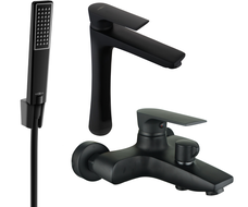 Mexen Axel R72 súprava na vaňu, čierna - 73813R72-70