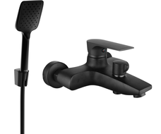 Mexen Axel R62 vaňová batéria so sprchovou súpravou, čierna - 7383R62-70