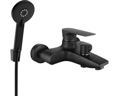 Mexen Axel R40 vaňová batéria so sprchovou súpravou, čierna - 7383R40-70