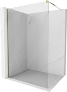 Mexen Kioto sprchová stěna Walk-in 85 x 200 cm, transparentní 8 mm, zlatá - 800-085-101-50-00