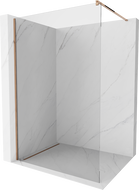 Mexen Kioto sprchová stena Walk-in 85 x 200 cm, priehľadné 8 mm, ružové zlato - 800-085-101-60-00