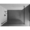 Mexen Kioto sprchová zástena Walk-in 115 x 200 cm, priehľadná 8 mm, čierna - 800-115-101-70-00