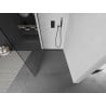 Mexen Kioto sprchová zástena Walk-in 115 x 200 cm, priehľadná 8 mm, čierna - 800-115-101-70-00
