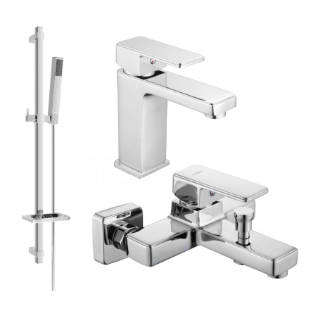 Mexen Cetus DQ77 vaňový set, chróm - 744303DQ77-00
