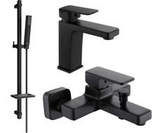 Mexen Cetus DQ77 sada na vaňu, čierna - 744303DQ77-70