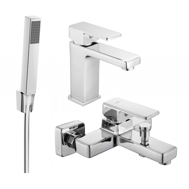 Mexen Cetus R77 vaňový set, chróm - 744303R77-00