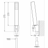 Mexen Cetus R77 vaňový set, chróm - 744303R77-00