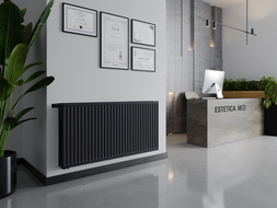 Mexen CVH20 Hygiene radiátor doskový 600 x 2000 mm, spodné pripojenie, 2198 W, antracit - W620H-060-200-66