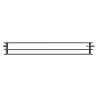 Mexen CVH30 Hygiena radiátor plochý 300 x 600 mm, dolné pripojenie, 523 W, antracit - W630H-030-060-66