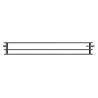 Mexen CVH30 Hygiene radiátor 300 x 800 mm, dolné pripojenie, 698 W, antracit - W630H-030-080-66