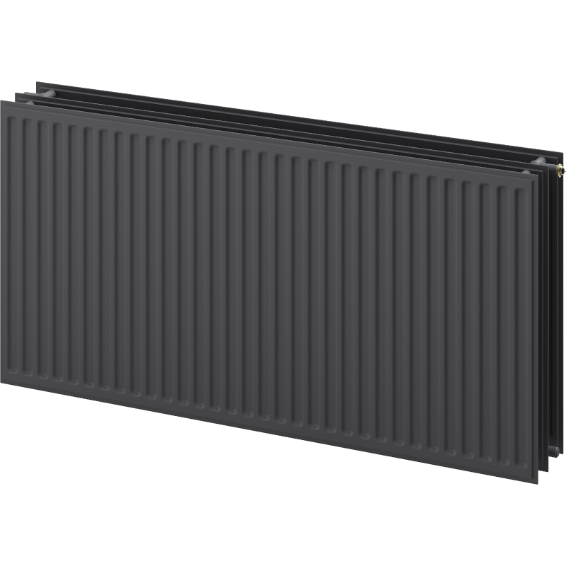 Mexen CVH30 Hygiene radiátor s plochými panelmi 300 x 3000 mm, dolné pripojenie, 2617 W, antracit - W630H-030-300-66