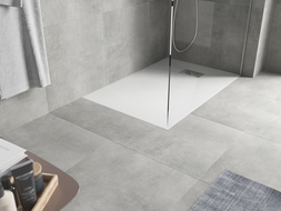 Mexen Hugo obdĺžniková sprchová vanička SMC 130 x 70 cm, biela, krytka inox - 42107013-X