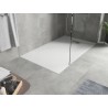 Mexen Hugo rektangulárna sprchová vanička SMC 150 x 70 cm, biela, krytka z inoxu - 42107015-X