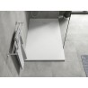 Mexen Hugo obdĺžniková sprchová vanička SMC 140 x 80 cm, biela, krytka inox - 42108014-X