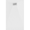 Mexen Hugo obdĺžnikový sprchový kút SMC 140 x 80 cm, biely, krytka inox - 42108014-X
