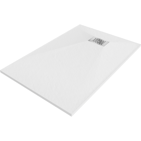 Mexen Hugo obdĺžniková sprchová vanička SMC 100 x 80 cm, biela, kryt inox - 42108010-X