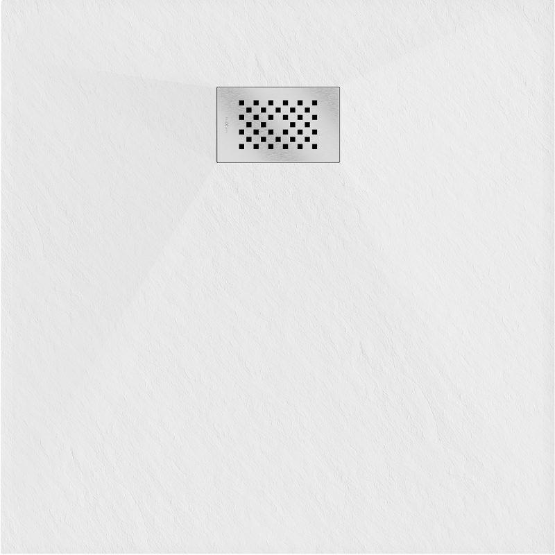 Mexen Hugo štvorcový sprchový kút SMC 80 x 80 cm, biely, kryt inox - 42108080-X