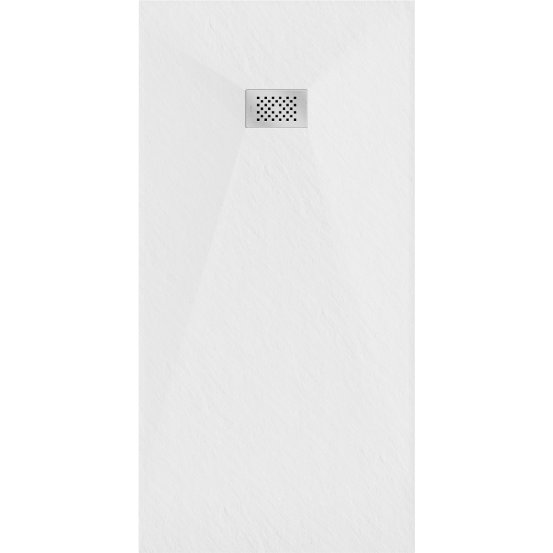 Mexen Hugo obdĺžnikový sprchový kút SMC 180 x 80 cm, biely, krytka inox - 42108018-X