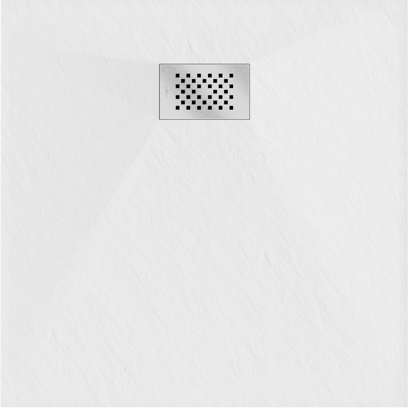 Mexen Hugo štvorcový sprchový kút SMC 90 x 90 cm, biely, kryt inox - 42109090-X