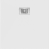 Mexen Hugo štvorcový sprchový kút SMC 90 x 90 cm, biely, krytka inox - 42109090-X