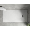 Mexen Hugo obdĺžnikový SMC sprchovací kút 180 x 90 cm, biely, kryt inox - 42109018-X