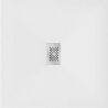 Mexen Hugo štvorcový sprchový kút SMC 100 x 100 cm, biely, krytka inox - 42101010-X
