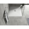 Mexen Hugo obdĺžniková sprchová vanička SMC 130 x 100 cm, biela, krytka inox - 42101013-X