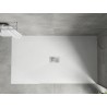 Mexen Hugo obdĺžnikový sprchový kút SMC 160 x 100 cm, biely, maskovacia krytka inox - 42101016-X
