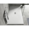 Mexen Hugo obdĺžnikový sprchový kút SMC 160 x 100 cm, biely, maskovacia krytka inox - 42101016-X