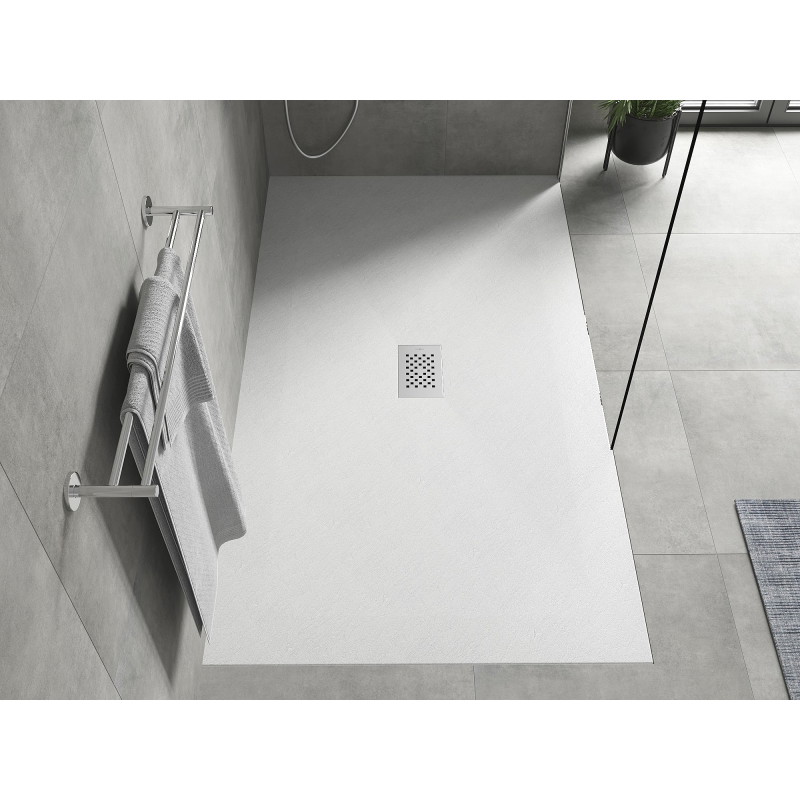 Mexen Hugo obdĺžnikový sprchový kút SMC 170 x 100 cm, biely, kryt inox - 42101017-X