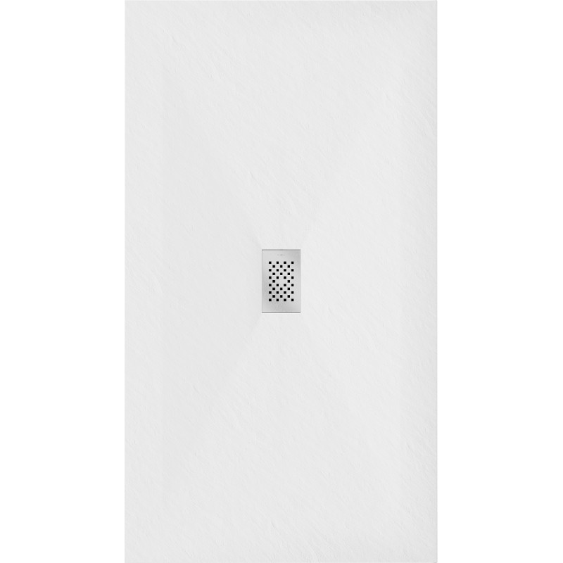 Mexen Hugo obdĺžnikový sprchový kút SMC 160 x 100 cm, biely, maskovacia krytka inox - 42101016-X