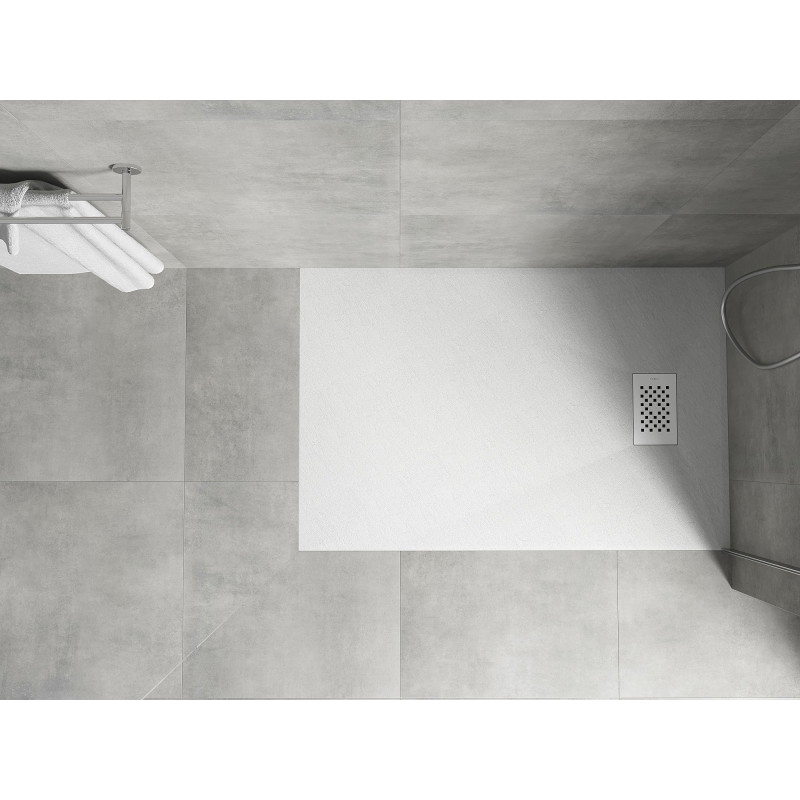 Mexen Hugo obdĺžnikový sprchový kút SMC 90 x 70 cm, biely, kryt biely - 42107090-W