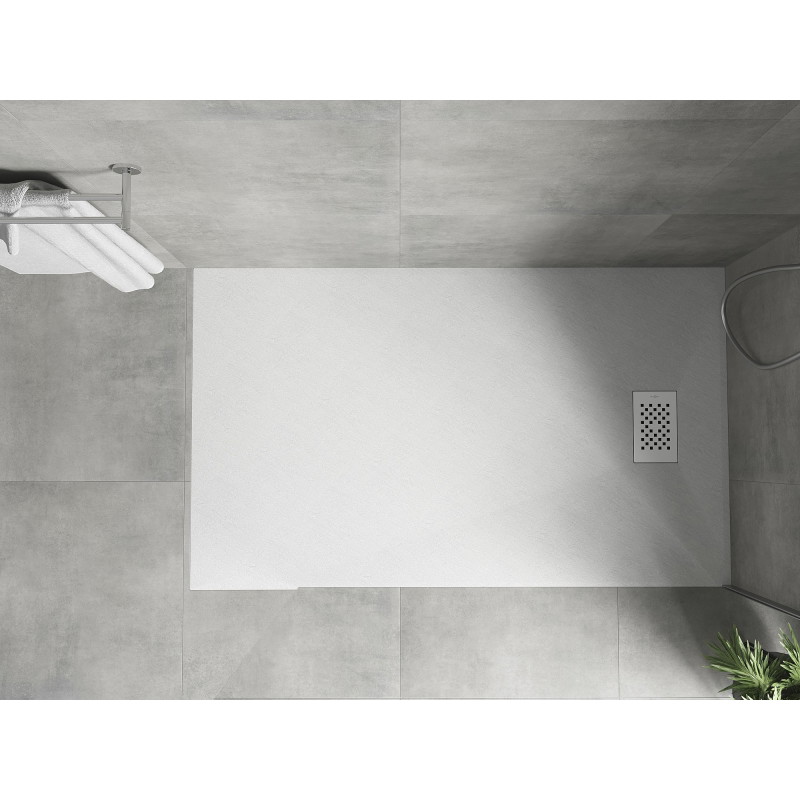 Mexen Hugo pravouhlá sprcha SMC 140 x 70 cm, biela, biela maskovacia krytka - 42107014-W