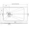 Mexen Hugo sprchový kout SMC 150 x 70 cm, biely, kryt biely - 42107015-W