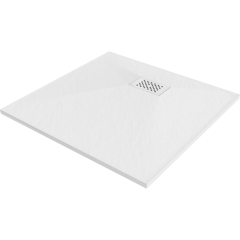 Mexen Hugo štvorcový sprchový kút SMC 80 x 80 cm, biely, biela krytka - 42108080-W