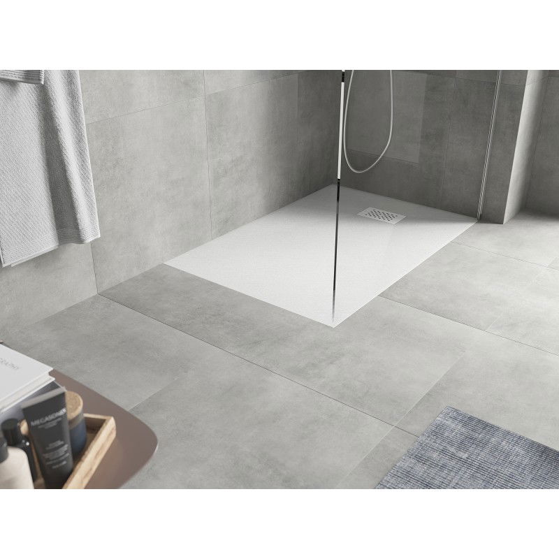 Mexen Hugo obdĺžnikový sprchový kút SMC 100 x 80 cm, biely, krytka biela - 42108010-W