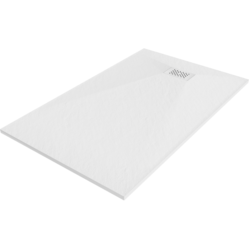 Mexen Hugo obdĺžniková sprchová vanička SMC 140 x 80 cm, biela, krytka biela - 42108014-W