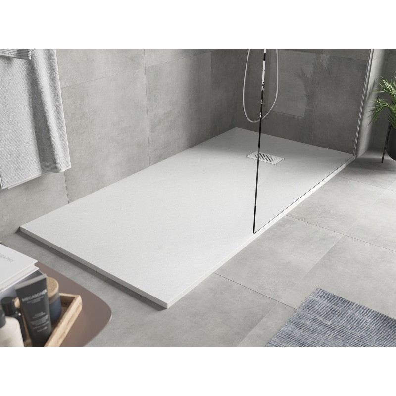 Mexen Hugo obdĺžniková sprchová vanička SMC 170 x 80 cm, biela, krytka biela - 42108017-W