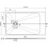 Mexen Hugo brodzik prostok�tny SMC 170 x 80 cm, biely, maskownica biala - 42108017-W